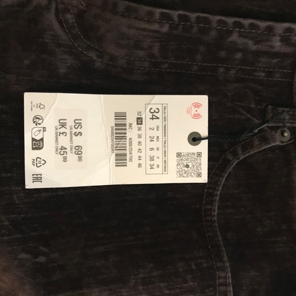 Zara Brown Velvet Pant - Picture 8 of 8